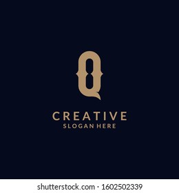 Initials Q Logo Creative Template Sign Vector