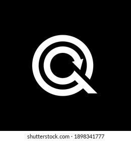 INICIALES Q DISEÑOS MODERNOS DE LOGO MINIMALISTA 