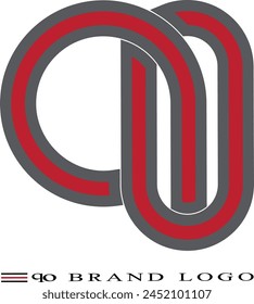Initials QO letters logo design. Abstract QO letters monogram logo design. OQ logo template vector red and black color best company best popular design. OQ iconic brand logo design.