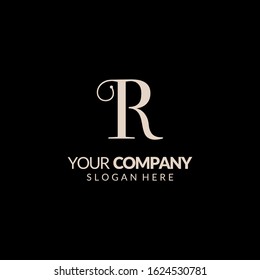 Initials R Logo Creative Template Sign Vector