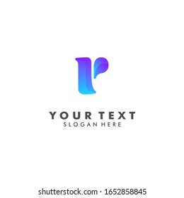 Initials R Logo Creative Template Sign Vector