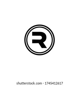 initials R vector minimalist logo