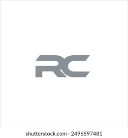 The initials RC logo is in gray and on a white background