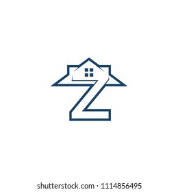 initials real estate logo template