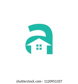 initials real estate logo template