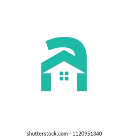 initials real estate logo template