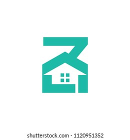 initials real estate logo template