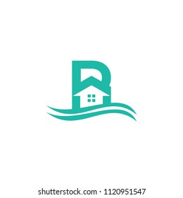 initials real estate logo template