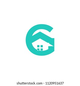 initials real estate logo template