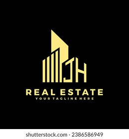 Initials Real Estate Logo Vector Art Icons and Graphics