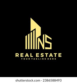Initials Real Estate Logo Vector Art Icons and Graphics