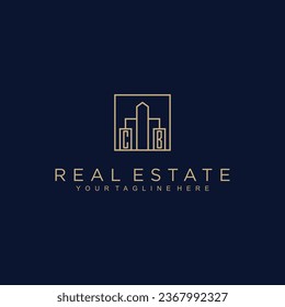 Initials Real estate vector logo design Real estate logo Property logo  Home logo 