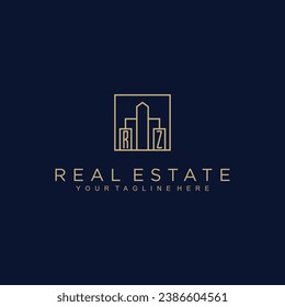 Initials Real estate vector logo design Real estate logo Property logo Home logo
