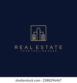 Initialen Immobilien-Vektorlogo Design Immobilienlogo Logo