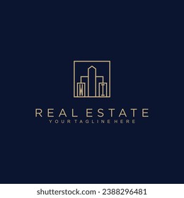 Initialen Immobilien-Vektorlogo Design Immobilienlogo Logo