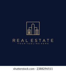 Initialen Immobilien-Vektorlogo Design Immobilienlogo Logo