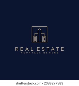 Initialen Immobilien-Vektorlogo Design Immobilienlogo Logo
