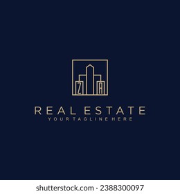 Initialen Immobilien-Vektorlogo Design Immobilienlogo Logo