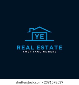 Iniciales Diseño del logotipo vectorial inmobiliario 