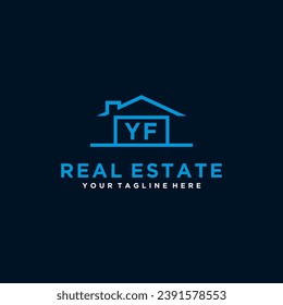 Initials Logo für Immobilien-Vektorgrafiken 