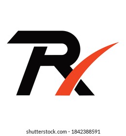 initials RX logo design for company business