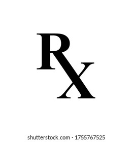 initials RX vector minimalist logo