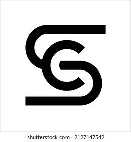 Initials S C Logo Vector Letter Stock Vector (Royalty Free) 2127147542 ...