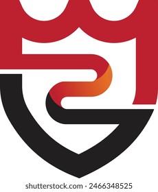 Iniciales S letras Imágenes vectoriales de diseño de logotipo. Un logotipo de seguridad. Artes de Plantilla de diseño de íconos de ajuste S.