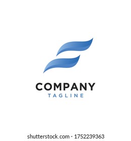 The initials S logo is simple and modern