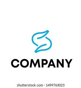 initials S logo template sign vector