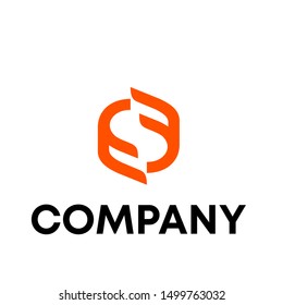initials S logo template sign vector
