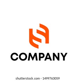 initials S logo template sign vector