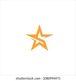 initials s logo vector template star
