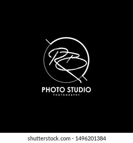 Initials signature letters RB linked inside minimalist luxurious photography.