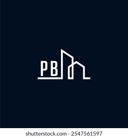 initials a sleek and modern logo showcases abstract architectural shapes, emphasizing creativity and innovation in building design against a dark