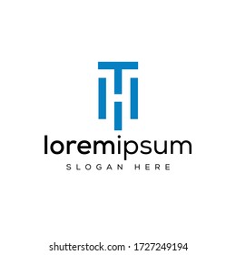 the initials T and H are simple and elegant