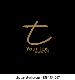 Initials T Logo Creative Template Sign Vector