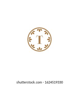 Initials T Logo Creative Template Sign Vector