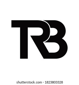 iniciales diseño del logotipo de TRB para empresas