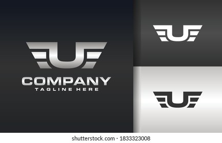 the initials U wing logo