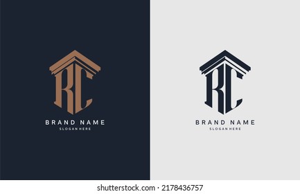 initials UU logo with pillar element. Best for law firm company, legal, lawyer vector monogram design.