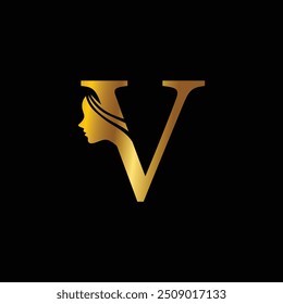 Initials V logo design. Initial Letter Logo.