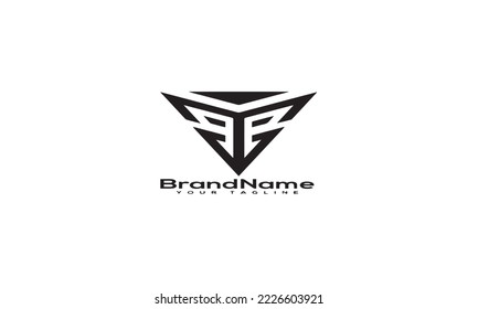 Initials v logo design template. black and white letter v