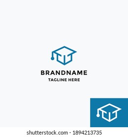 initials w academy logo vector icon illustration