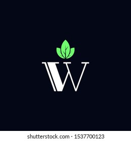 Initials W Logo Creative Template Sign Vector