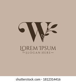 Initials W Logo Creative Template Sign Vector