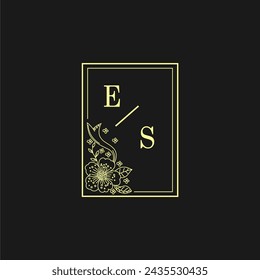 Initialen Hochzeit Logo, Hochzeit Monogramm, Luxus Hochzeit Logo	