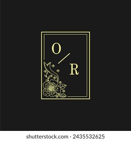 Initials Wedding Logo, Wedding Monogram, Luxury Wedding Logo	