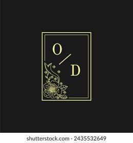 Logo de la boda, Monograma de la boda, Logo de la boda de lujo	