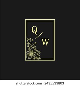 Initials Wedding Logo, Wedding Monogram, Luxury Wedding Logo	